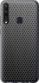 Чехол на Huawei Y6p Ячейки 243t-1952 (Черный)