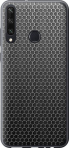 Чехол на Huawei Y6p Ячейки 243u-1952 (Черный)