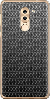 Чехол на Huawei Honor 6X Ячейки 243u-460 (Черный)