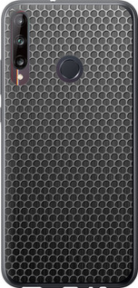 Чехол на Huawei P40 Lite E Ячейки 243t-1875 (Черный)