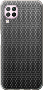 Чехол на Huawei P40 Lite Ячейки 243u-1887 (Чорний)
