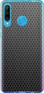 Чехол на Huawei P30 Lite Ячейки 243u-1651 (Черный)