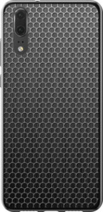 Чехол на Huawei P20 Ячейки 243u-1396 (Черный)