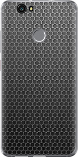 Чехол на Huawei Nova Ячейки 243t-439 (Черный)