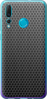 Чехол на Huawei Nova 4 Ячейки 243u-1632 (Черный)