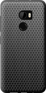 Чехол на HTC One X10 Ячейки 243u-995 (Черный)