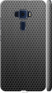 Чехол на Asus Zenfone 3 ZE520KL Ячейки 243m-449 (Черный)