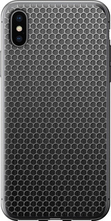 Чехол на iPhone X Ячейки 243t-1050 (Черный)