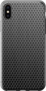 Чехол на iPhone X Ячейки 243t-1050 (Черный)