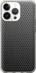 Чехол на iPhone 13 Pro Ячейки 243u-2372 (Черный)