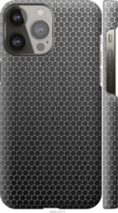 Чохол на iPhone 13 Pro Max Ячейки 243m-2371 (Black)