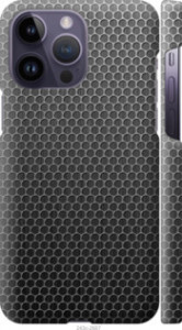 Чохол на iPhone 14 Pro Max Ячейки 243m-2667 (Чорний)