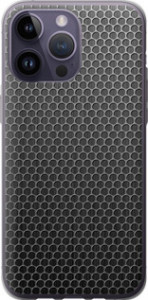 Чохол на iPhone 14 Pro Max Ячейки 243u-2667 (Чорний)