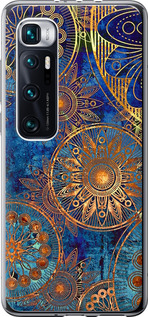 Чохол на Xiaomi Mi 10 Ultra Золотий візерунок 678t-2064 (Синій)
