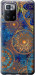 Чехол на Xiaomi Poco X3 GT Золотой узор 678u-2511 (Синий)