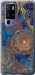 Чехол на Vivo X50 Pro Plus Золотой узор 678u-2056 (Синий)