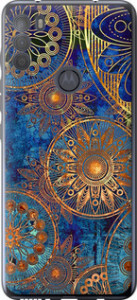 Чехол на Motorola G50 Золотой узор 678u-2354 (Синий)