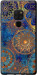 Чехол на Huawei Mate 20 Золотой узор 678t-1578 (Синий)