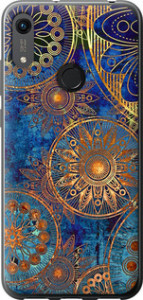 Чохол на Huawei Honor 8A Золотий візерунок 678t-1635 (Синій)