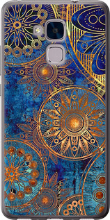 Чохол на Huawei Honor 5C Золотий візерунок 678t-356 (Синій)