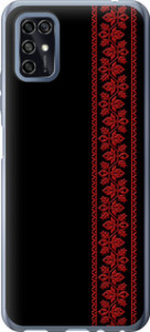 Чехол на ZTE Blade V2020 Smart Вышиванка 53 2041u-2458 (Красный)