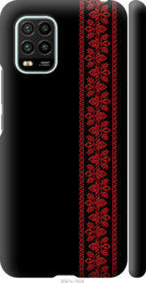 Чехол на Xiaomi Mi 10 Lite Вышиванка 53 2041m-1924 (Красный)