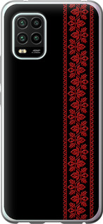 Чехол на Xiaomi Mi 10 Lite Вышиванка 53 2041t-1924 (Красный)