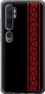 Чохол на Xiaomi Mi Note 10 Вишиванка 53 2041t-1820 (Червоний)
