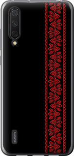 Чехол на Xiaomi Mi CC9 Вышиванка 53 2041u-1747 (Красный)