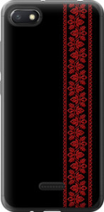 Чехол на Xiaomi Redmi 6A Вишиванка 53 2041u-1531 (Червоний)