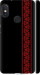 Чехол на Xiaomi Redmi Note 5 Вышиванка 53 2041m-1516 (Красный)