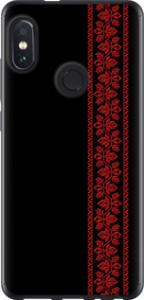 Чехол на Xiaomi Redmi Note 5 Вышиванка 53 2041t-1516 (Красный) для Xiaomi Redmi Note 5 (DC)