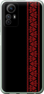Чехол на Xiaomi Redmi Note 12S Вышиванка 53 2041u-3065 (Красный)