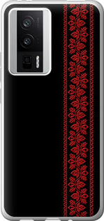 Чехол на Xiaomi Redmi K60 Вышиванка 53 2041u-2973 (Красный)