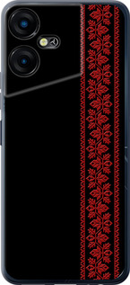 Чехол на Tecno POVA NEO 3 Вышиванка 53 2041u-3140 (Красный)