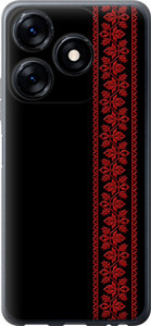 Чохол на Tecno Spark 10C Вишиванка 53 2041u-3116 (Червоний)