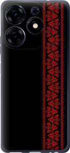 Чехол на Tecno Spark 10 Pro Вышиванка 53 2041u-3022 (Красный)