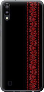 Чехол на Samsung Galaxy M10 Вышиванка 53 2041t-1661 (Красный)