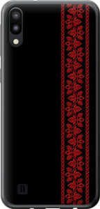 Чехол на Samsung Galaxy M10 Вышиванка 53 2041t-1661 (Красный)