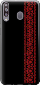 Чехол на Samsung Galaxy M30 Вышиванка 53 2041t-1682 (Красный)