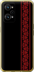 Чехол на Realme GT Neo 3T Вышиванка 53 2041u-2960 (Красный)
