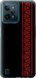 Чехол на Realme C31 Вышиванка 53 2041u-2593 (Красный)