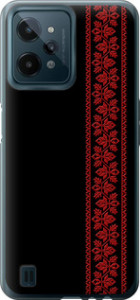 Чехол на Realme C31 Вышиванка 53 2041u-2593 (Красный)