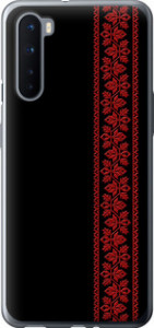 Чохол на OnePlus Nord Вишиванка 53 2041u-2046 (Червоний)