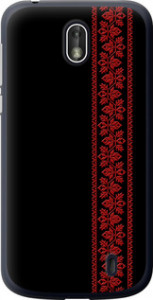 Чехол на Nokia 1 Вышиванка 53 2041u-1373 (Красный)