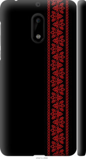 Чехол на Nokia 6 Вышиванка 53 2041m-898 (Красный)