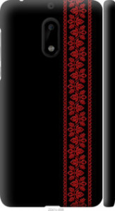 Чехол на Nokia 6 Вышиванка 53 2041m-898 (Красный)