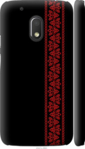 Чохол на Motorola Moto G4 Play Вишиванка 53 2041m-860 (Червоний)