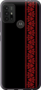 Чохол на Motorola Moto G20 Вишиванка 53 2041u-2461 (Червоний)