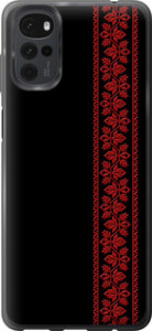 Чехол на Motorola G22 Вышиванка 53 2041u-2681 (Червоний)